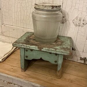 50’s BALL Textured Barrel Shaped Glass Jar